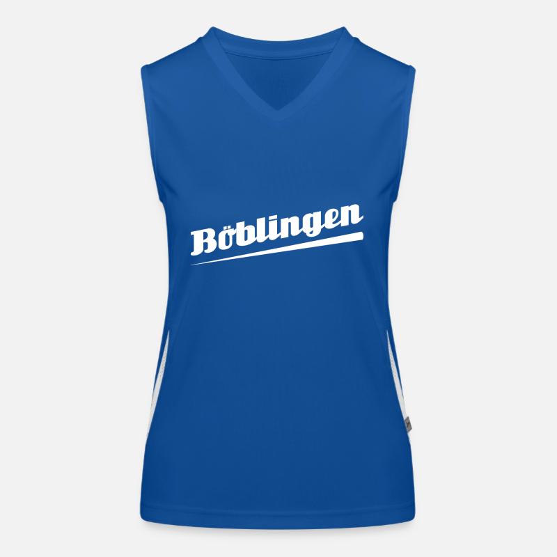 Böblingen - Textdesign mit Stadtnamen Funktionelles Kontrast-Tank Top für Frauen
