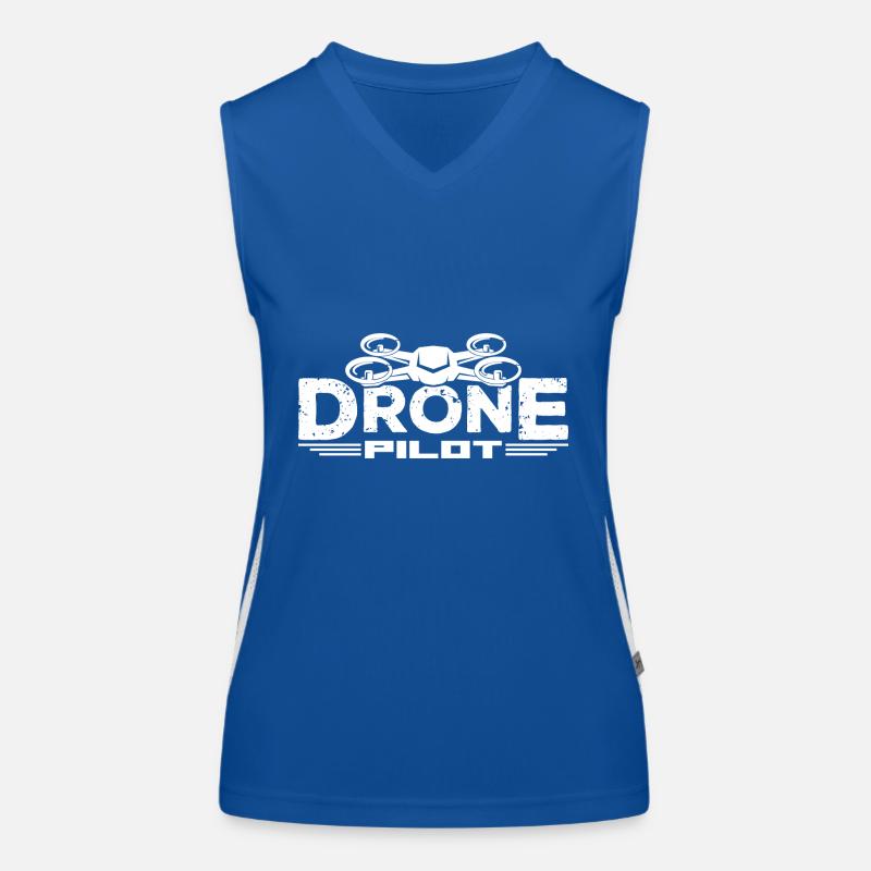 Drone Pilot Funktionelles Kontrast-Tank Top für Frauen