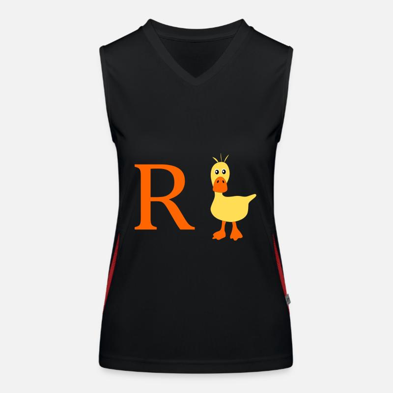 Rente Ente Funktionelles Kontrast-Tank Top für Frauen