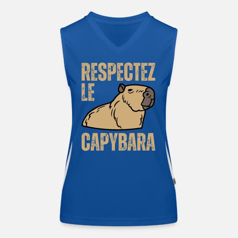 Respectez Le Capybara Ok I Pull Up Capibara Animal Débardeur respirant contrasté Femme