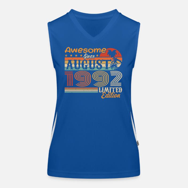 1992 August Geschenkidee August 1992 Funktionelles Kontrast-Tank Top für Frauen