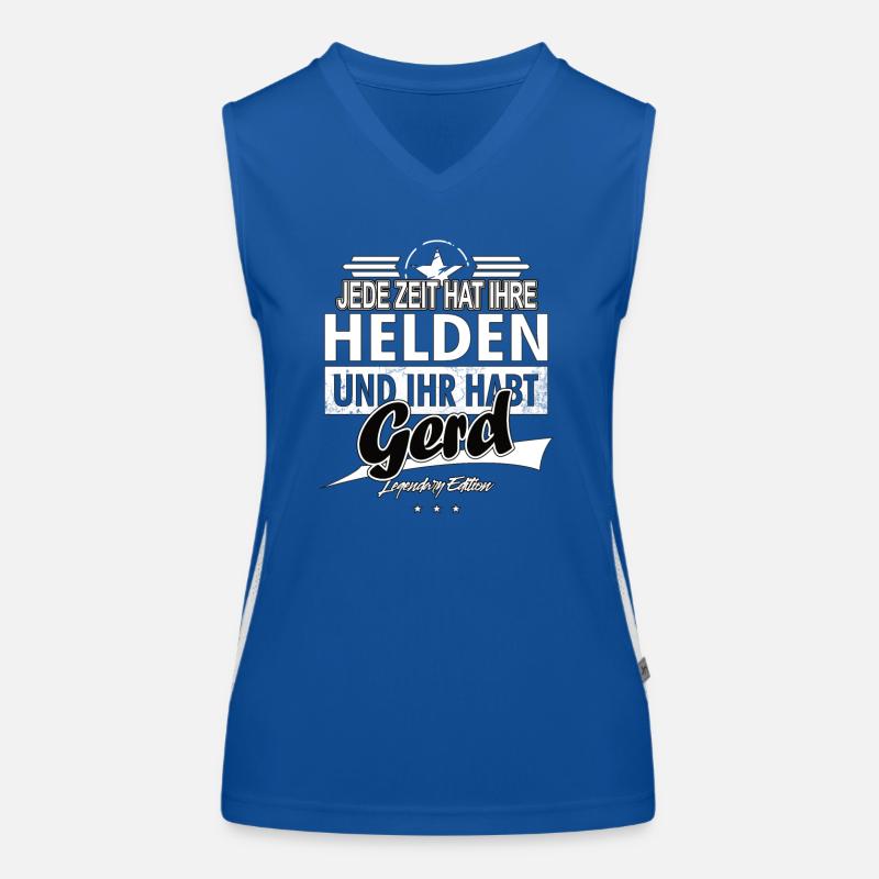 Every era has its heroes You have Gerd Women's Functional Contrast Tank Top
