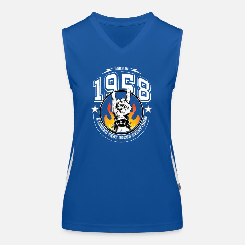 1958 Birthday, rocks everything Women's Functional Contrast Tank Top