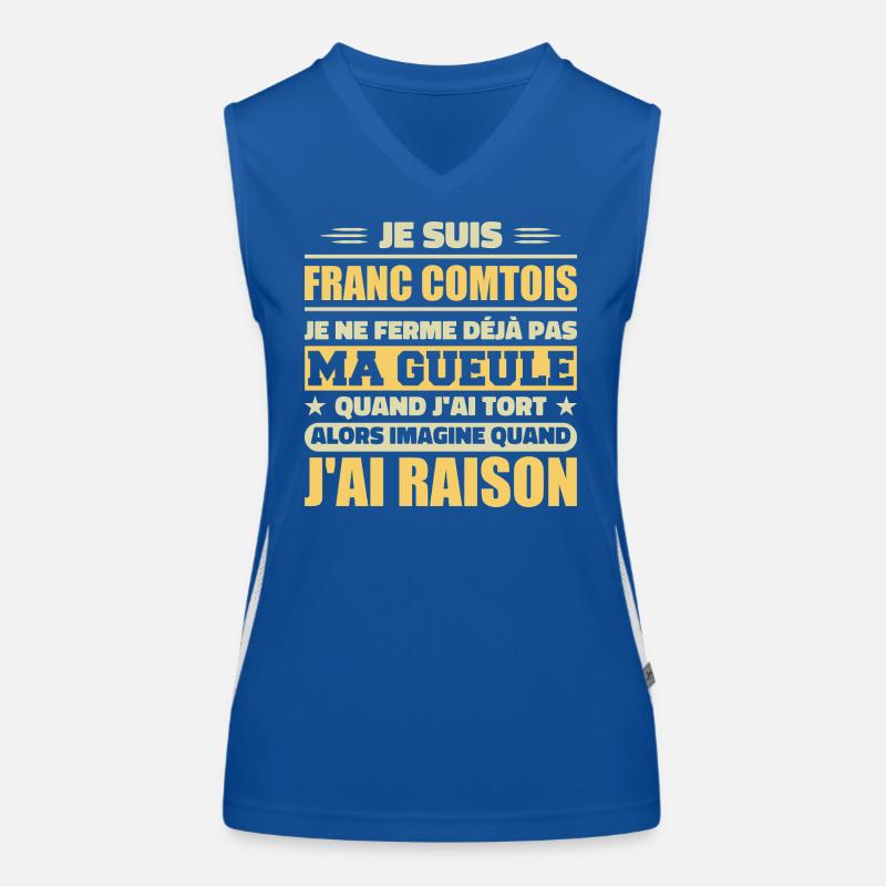 Franc comtois I don't shut my mouth frank comté Women's Functional Contrast Tank Top