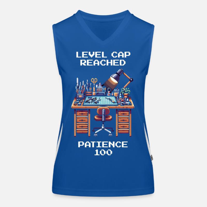 Levelcap erreicht: Geduld 100 | Modellbau Funktionelles Kontrast-Tank Top für Frauen