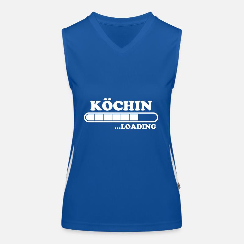 Köchin Spruch Kochen Job Lustiges Köchin Geschenk Funktionelles Kontrast-Tank Top für Frauen