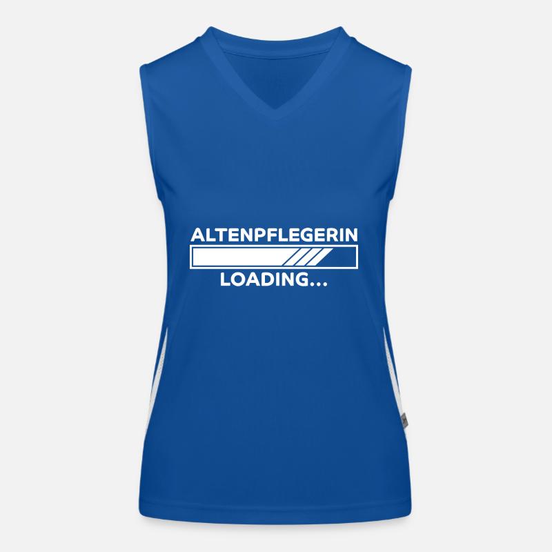 Altenpflegerin Spruch Witz Altenpflegerin Geschenk Funktionelles Kontrast-Tank Top für Frauen