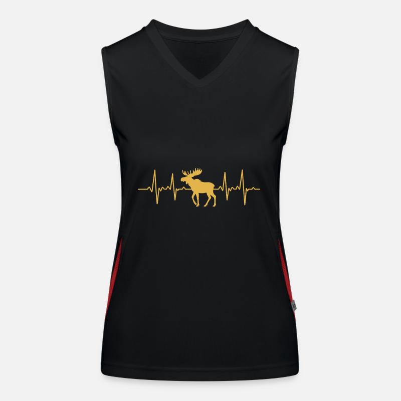 Heartbeat Moose Women's Functional Contrast Tank Top