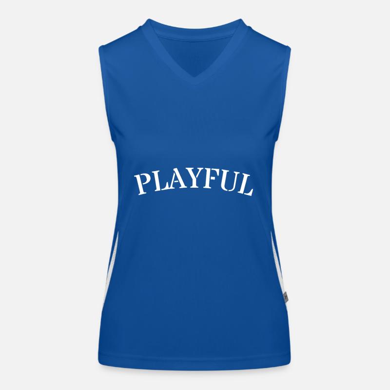 Verspielt Minimal Text Design Spruch Funktionelles Kontrast-Tank Top für Frauen