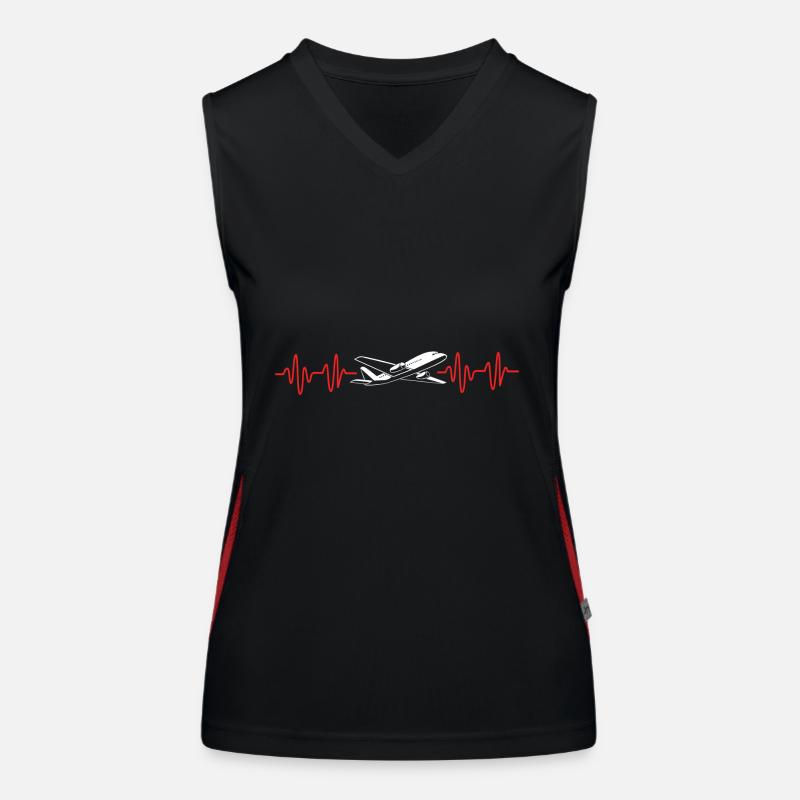 Air traffic controller Women's Functional Contrast Tank Top