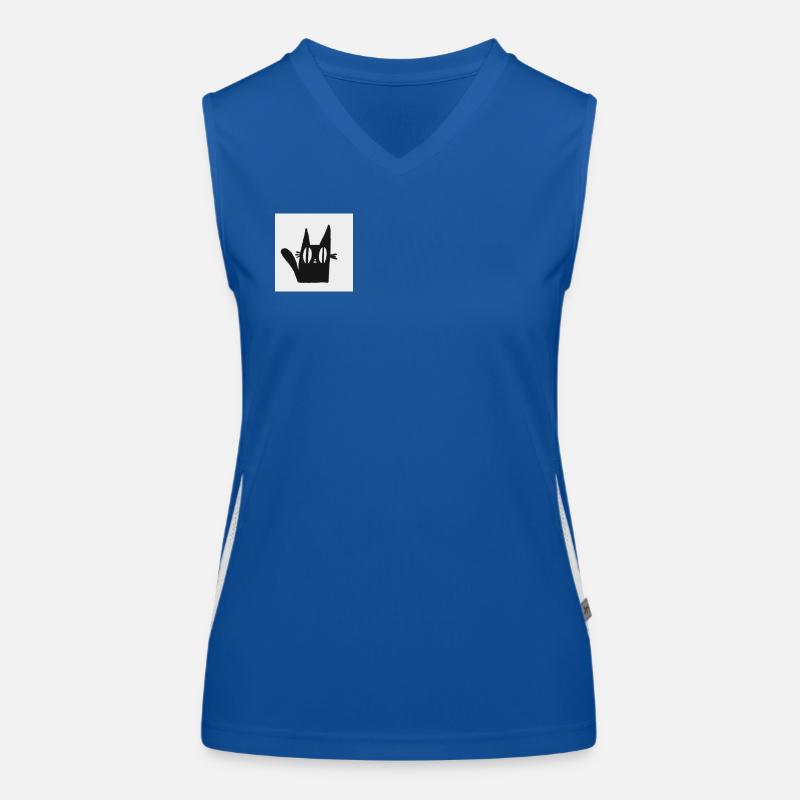 Mimi le chat noir Débardeur respirant contrasté Femme