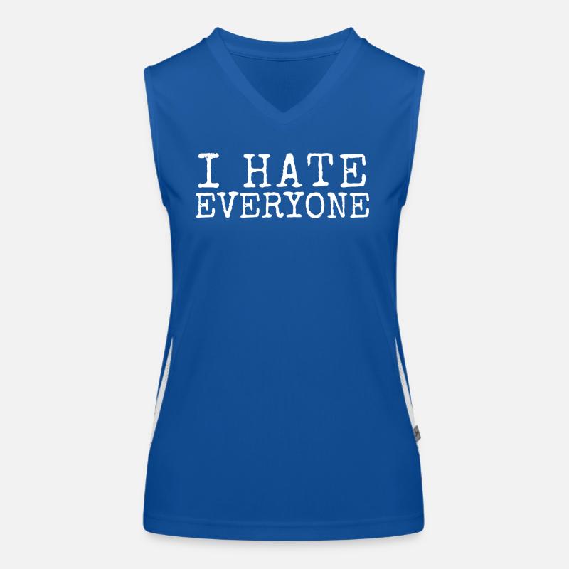 I Hate Everyone Women's Functional Contrast Tank Top