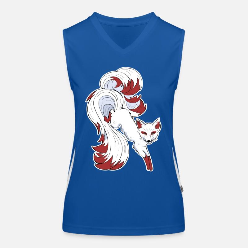Neunschwänziger Fuchs Funktionelles Kontrast-Tank Top für Frauen