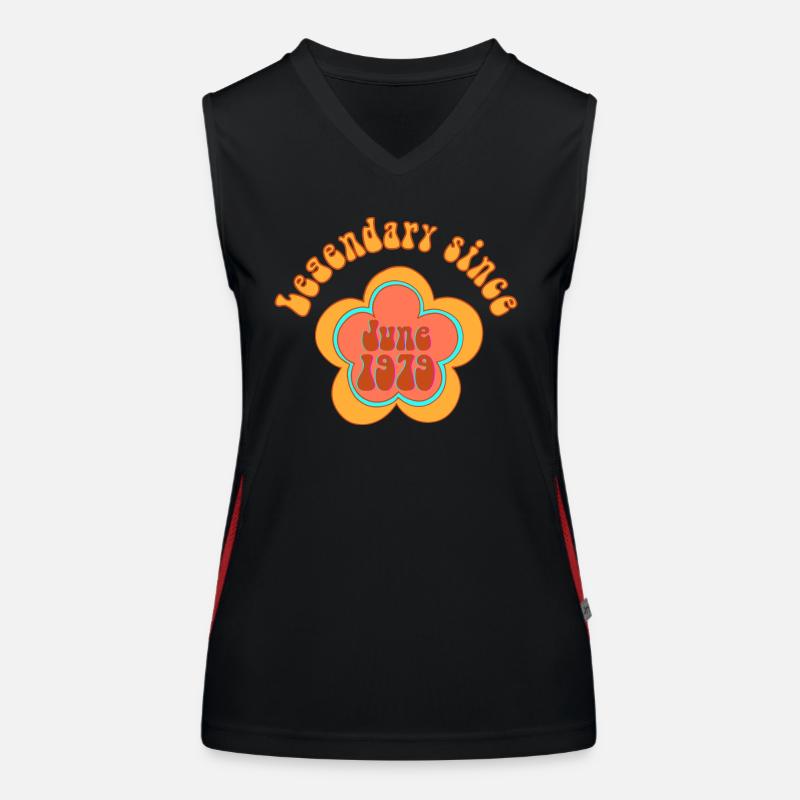 Legendär seit Juni 1979 Geburtstag Retro Funktionelles Kontrast-Tank Top für Frauen