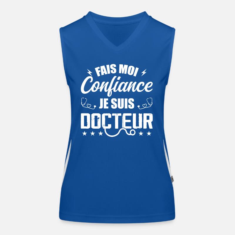 Glaub mir, ich bin Arzt Funktionelles Kontrast-Tank Top für Frauen