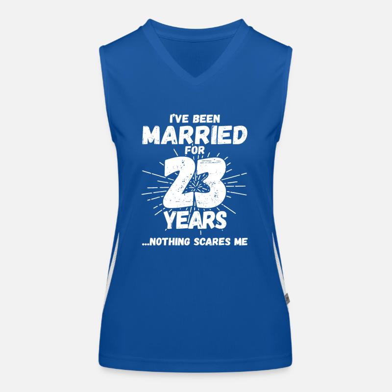 Couples mariés 23 ans - 23e anniversaire de mariage Débardeur respirant contrasté Femme
