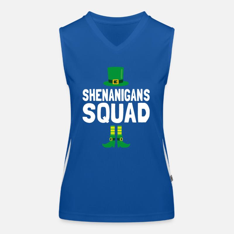 Shenanigans Squad St Patricks Day Débardeur respirant contrasté Femme