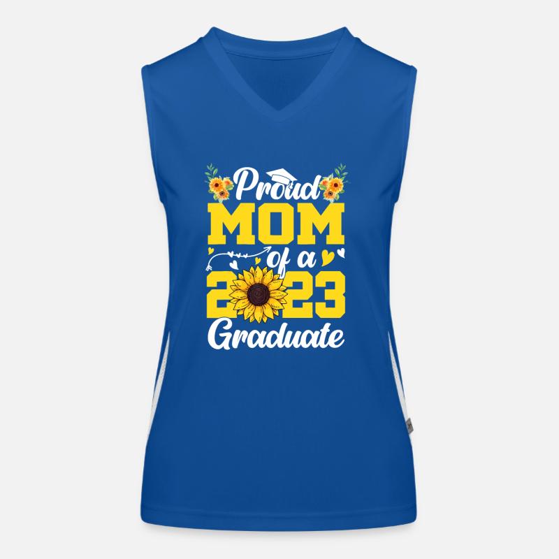 Stolze Mutter eines Jahrgangsabschlusses 2023 Funktionelles Kontrast-Tank Top für Frauen