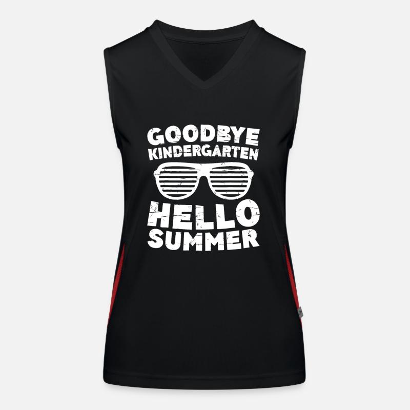 Goodbye Kindergarten Hello Summer Women's Functional Contrast Tank Top