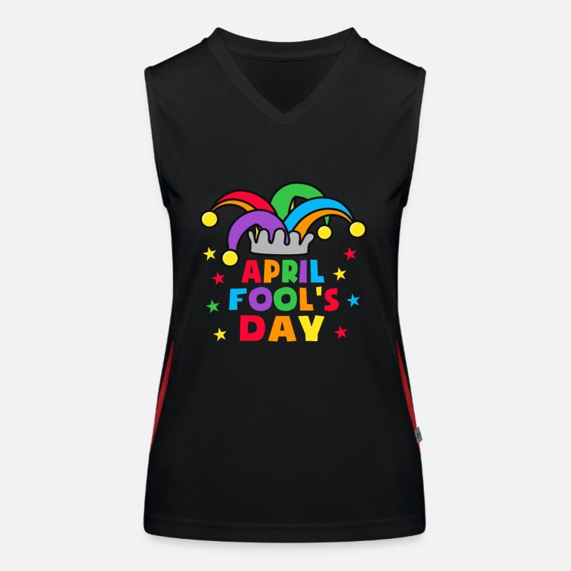 Aprilscherz Streiche Kit 1. April Witze Kinder Funktionelles Kontrast-Tank Top für Frauen