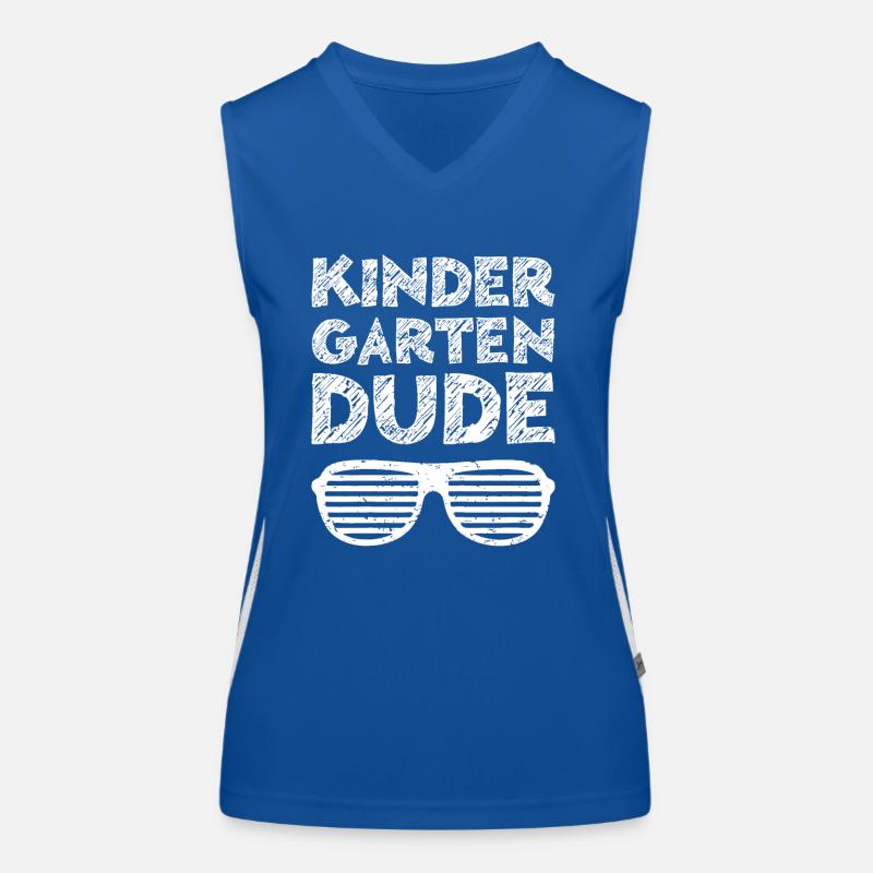 Kids Kindergarten Dude Women's Functional Contrast Tank Top