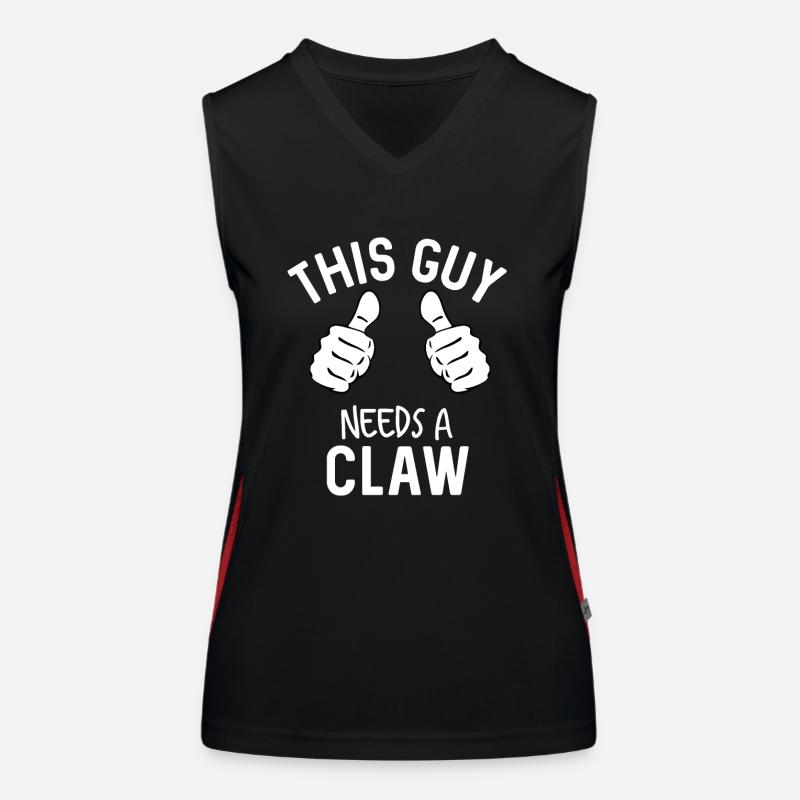 This Guy Needs A Claw Bar Crawl Summer Women's Functional Contrast Tank Top