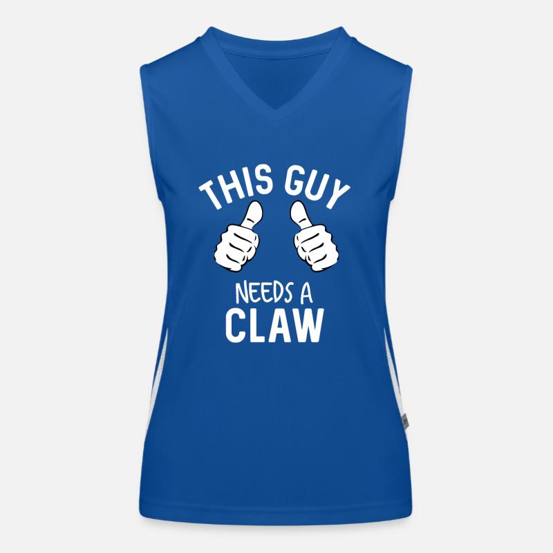 This Guy Needs A Claw Bar Crawl Summer Women's Functional Contrast Tank Top