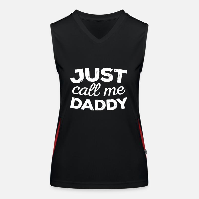 Herren Nennen Sie mich einfach Papa, Vatertag Funktionelles Kontrast-Tank Top für Frauen