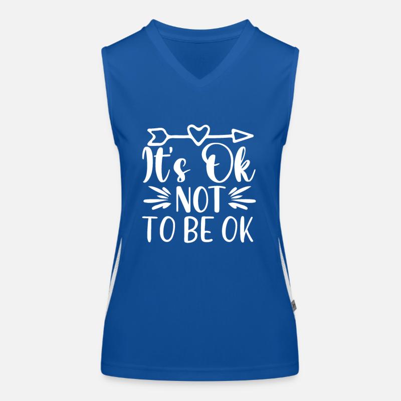 It's Okay Not To Be Okay Women's Functional Contrast Tank Top