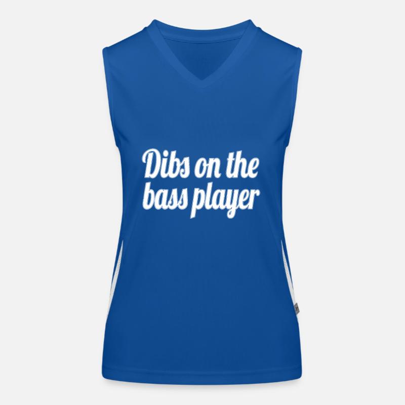 Dibs on the Bass Player Women's Functional Contrast Tank Top