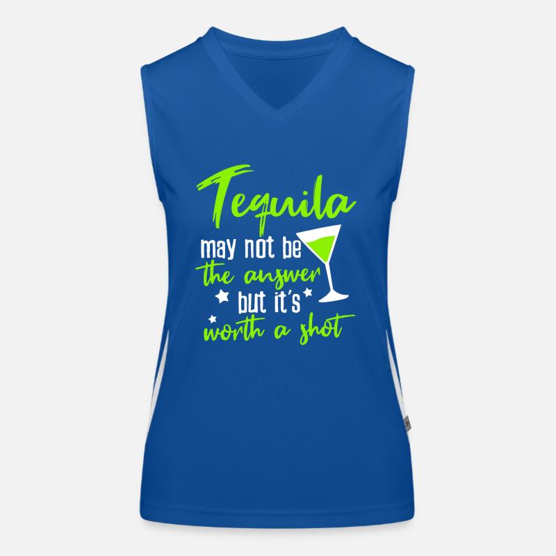 Tequila et skud værd Funktionel kontrast tanktop til damer