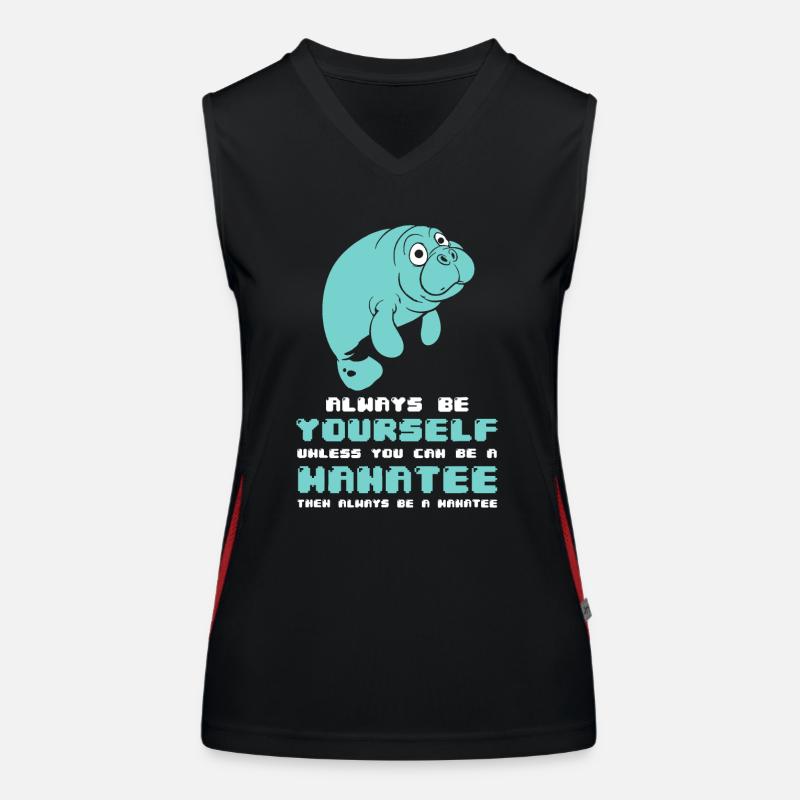 Manatee - Sei immer du selbst, es sei denn, Funktionelles Kontrast-Tank Top für Frauen