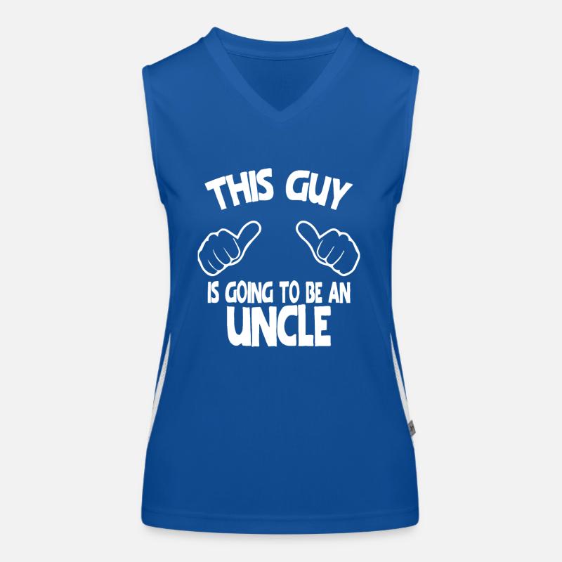 This Guy Is Going To Be An Uncle Women's Functional Contrast Tank Top