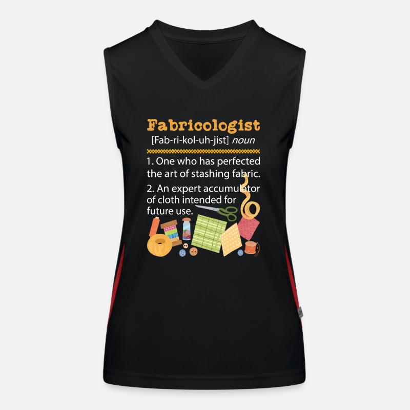 Fabricologue - Quilter Sewing Quilting Seutter Sewer Débardeur respirant contrasté Femme