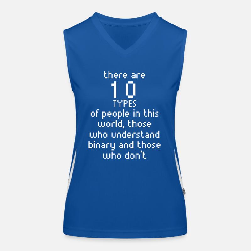 Mathe-Binärcode-Programmierer lustiges Geschenk für Geeks Funktionelles Kontrast-Tank Top für Frauen