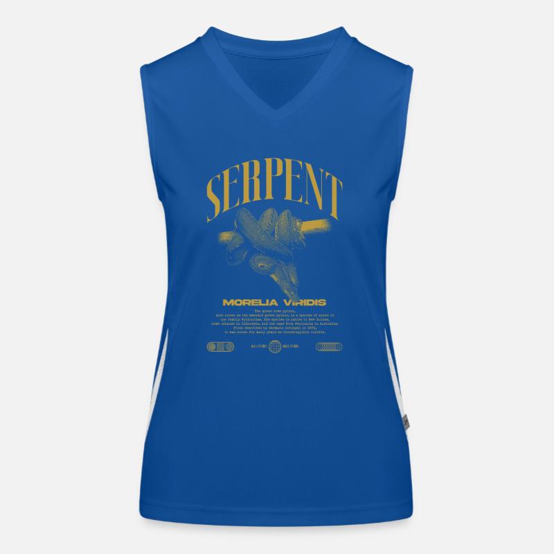 Grüner Baum Python Modern Reptile Keeper Streetwear Funktionelles Kontrast-Tank Top für Frauen