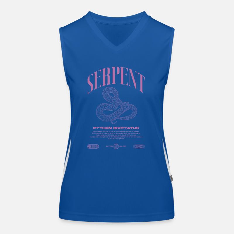 Burmese Python Modern Reptile Keeper Streetwear Women's Functional Contrast Tank Top