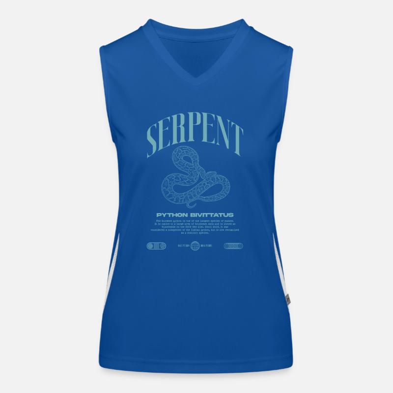 Burmese Python Modern Reptile Keeper Streetwear Women's Functional Contrast Tank Top