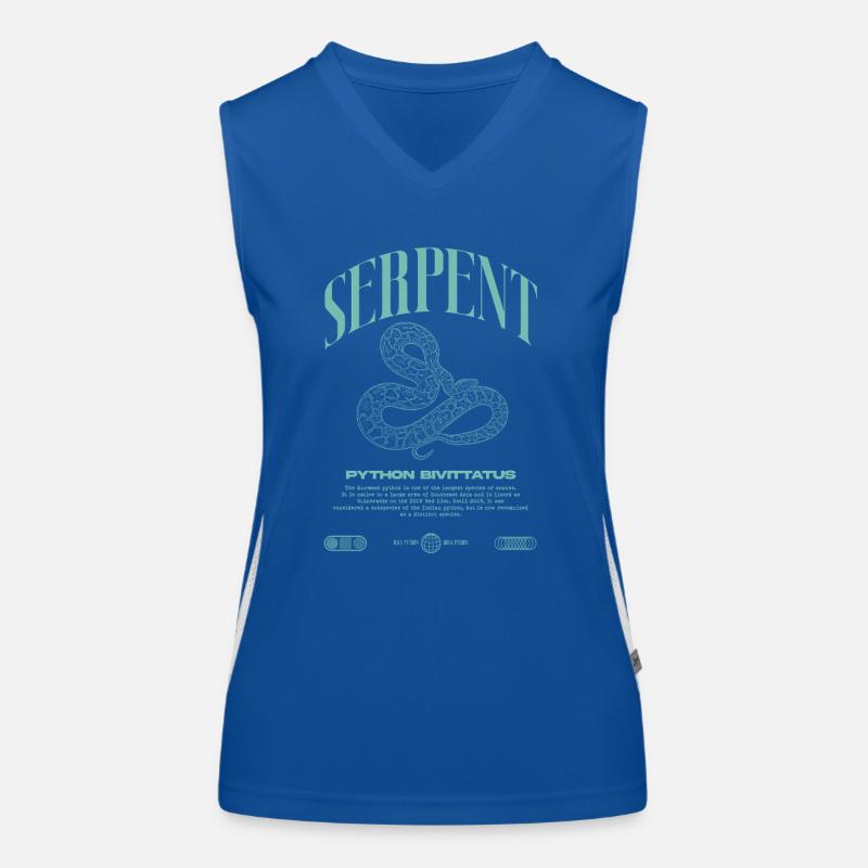 Burmese Python Modern Reptile Keeper Streetwear Women's Functional Contrast Tank Top