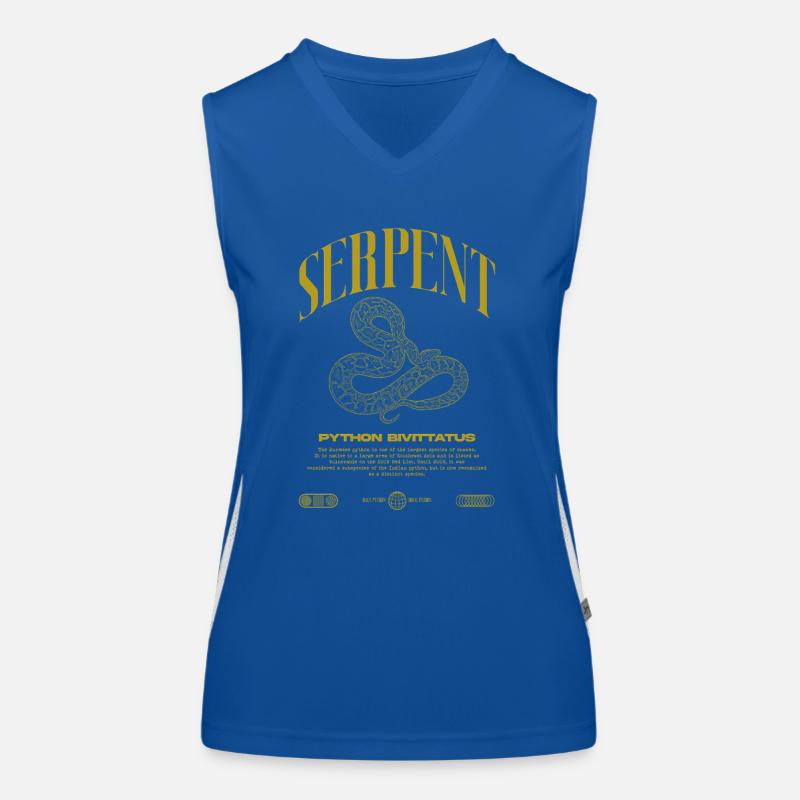Burmese Python Modern Reptile Keeper Streetwear Women's Functional Contrast Tank Top