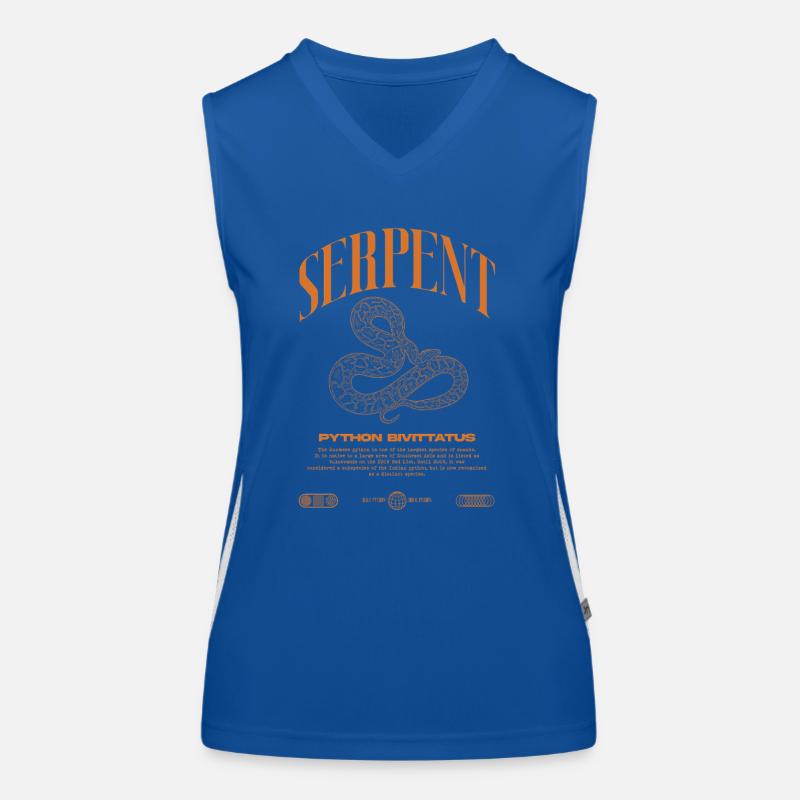 Burmese Python Modern Reptile Keeper Streetwear Women's Functional Contrast Tank Top