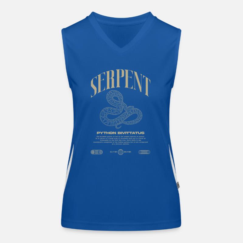 Burmese Python Modern Reptile Keeper Streetwear Women's Functional Contrast Tank Top