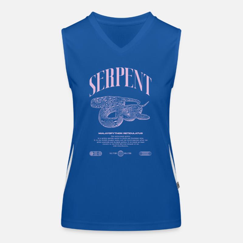 Gardien de reptiles python réticulé Streetwear Débardeur respirant contrasté Femme