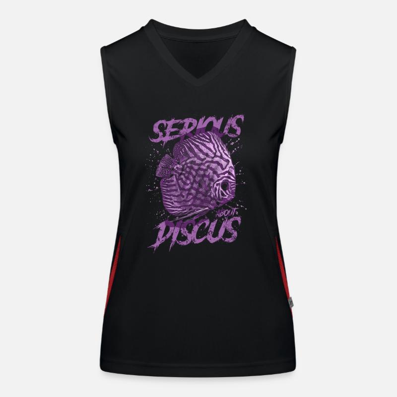 Ernsthaft über Diskusfischhalter Aquarianer Funktionelles Kontrast-Tank Top für Frauen