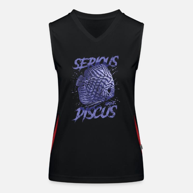 Ernsthaft über Diskusfischhalter Aquarianer Funktionelles Kontrast-Tank Top für Frauen