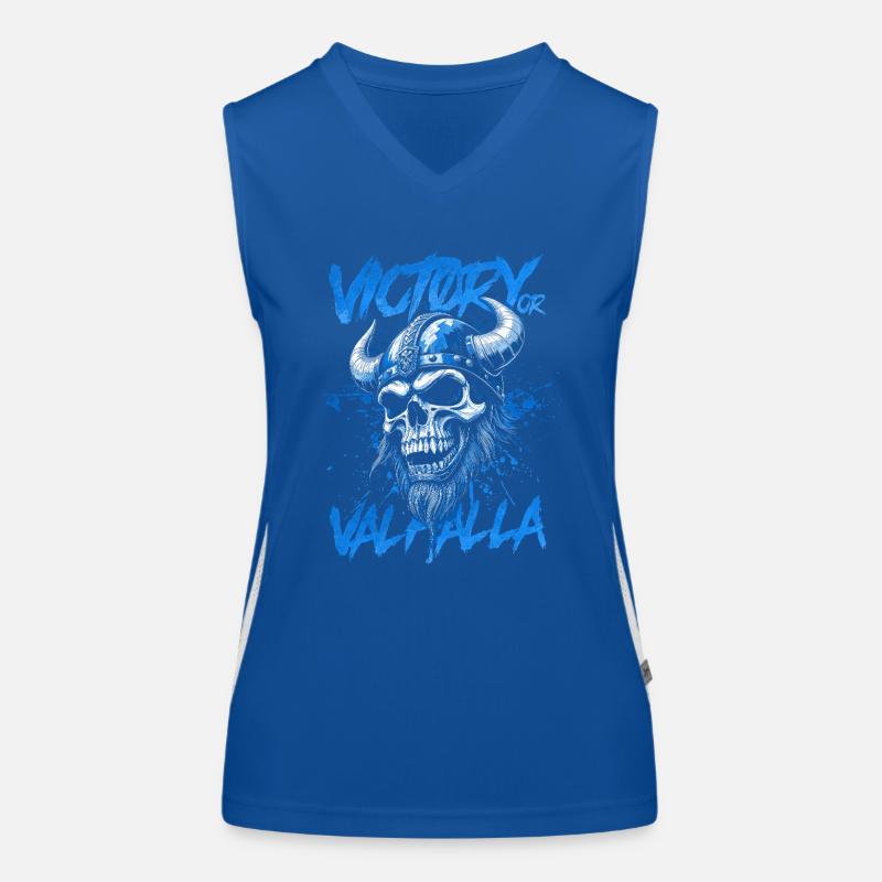 Nordischer Wikingersieg oder Walhalla Funktionelles Kontrast-Tank Top für Frauen
