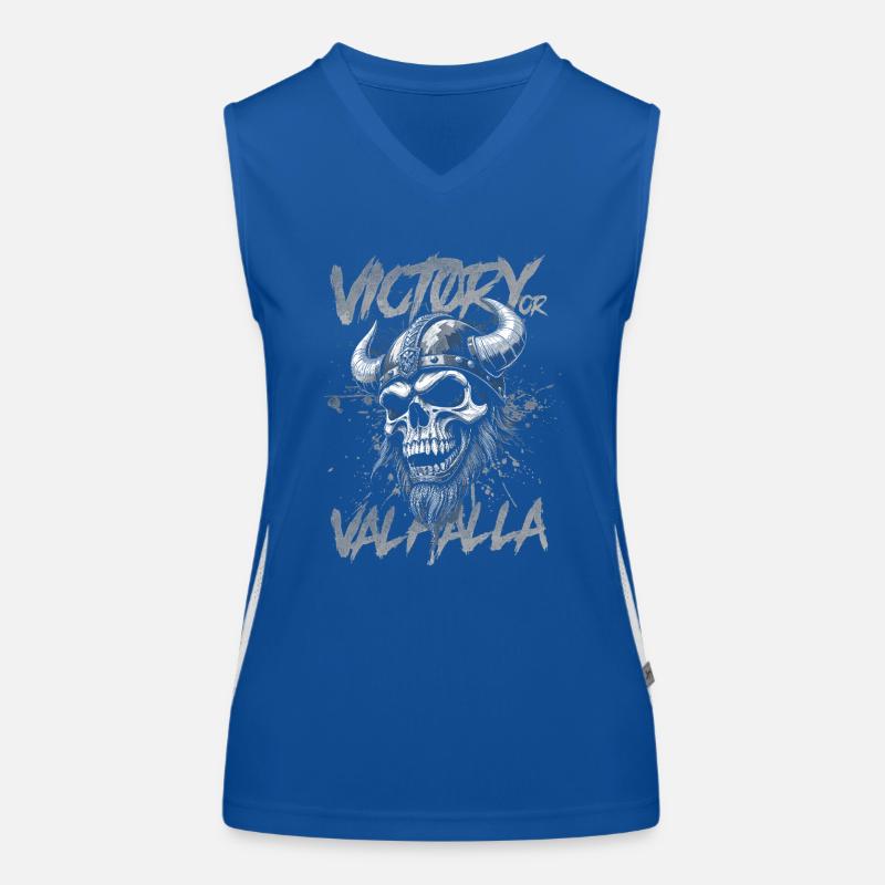 Nordischer Wikingersieg oder Walhalla Funktionelles Kontrast-Tank Top für Frauen