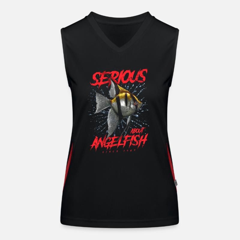 Ernsthaft im Bereich Diskusfische seit 1960 Funktionelles Kontrast-Tank Top für Frauen