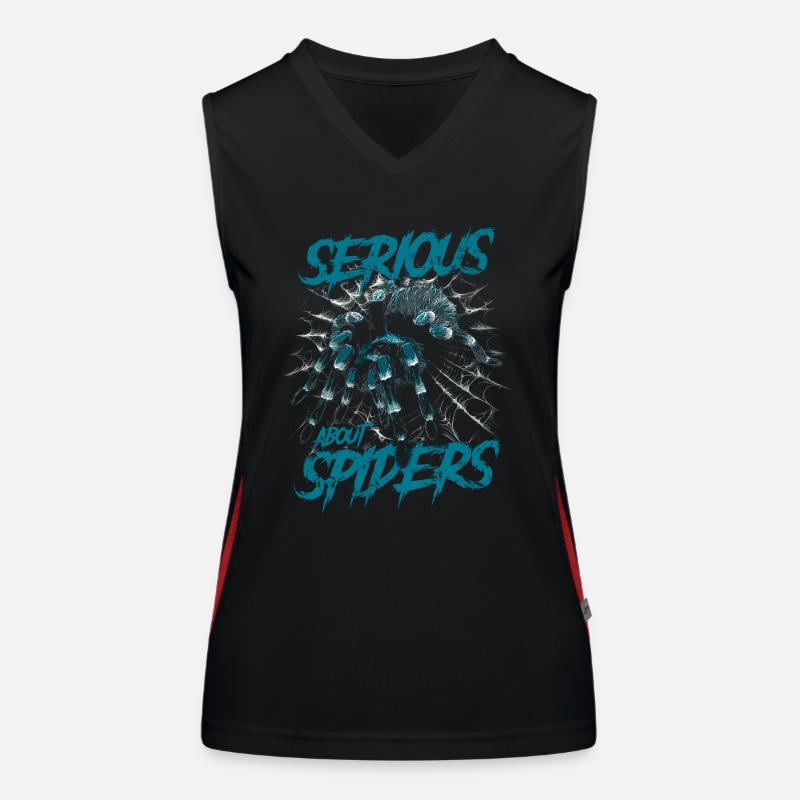 Serious About Spiders Pet Tarantula Owner Women's Functional Contrast Tank Top