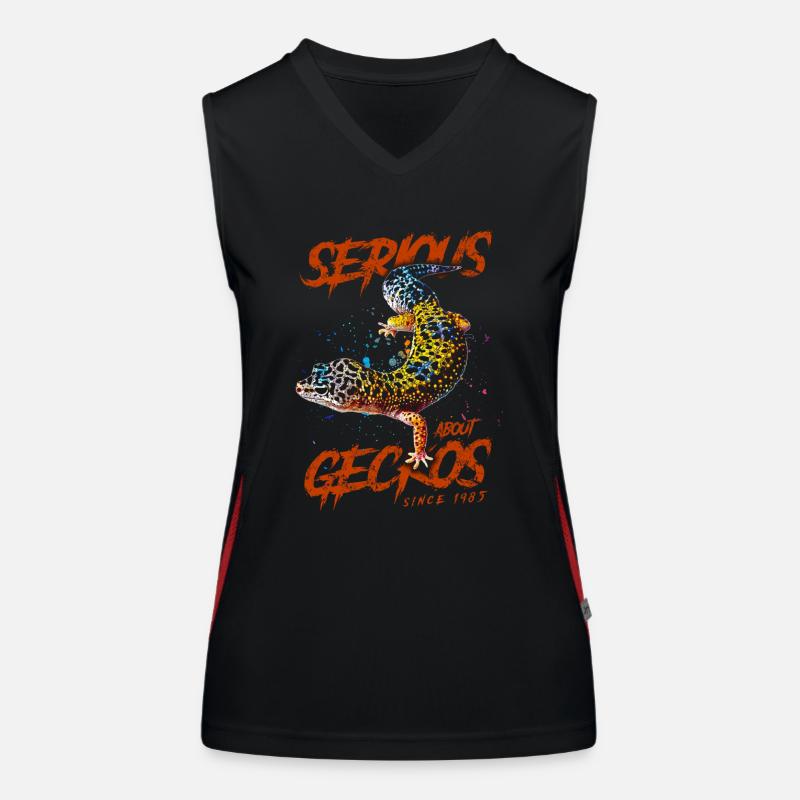 Serious About Leopard Geckos Since 1985 Women's Functional Contrast Tank Top